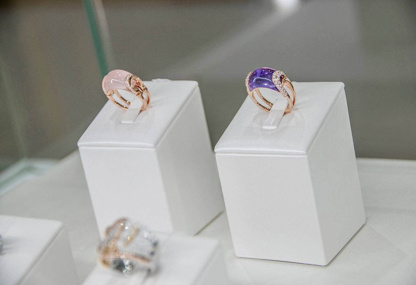 (SOLD) Amethyst with Diamond Ring #3