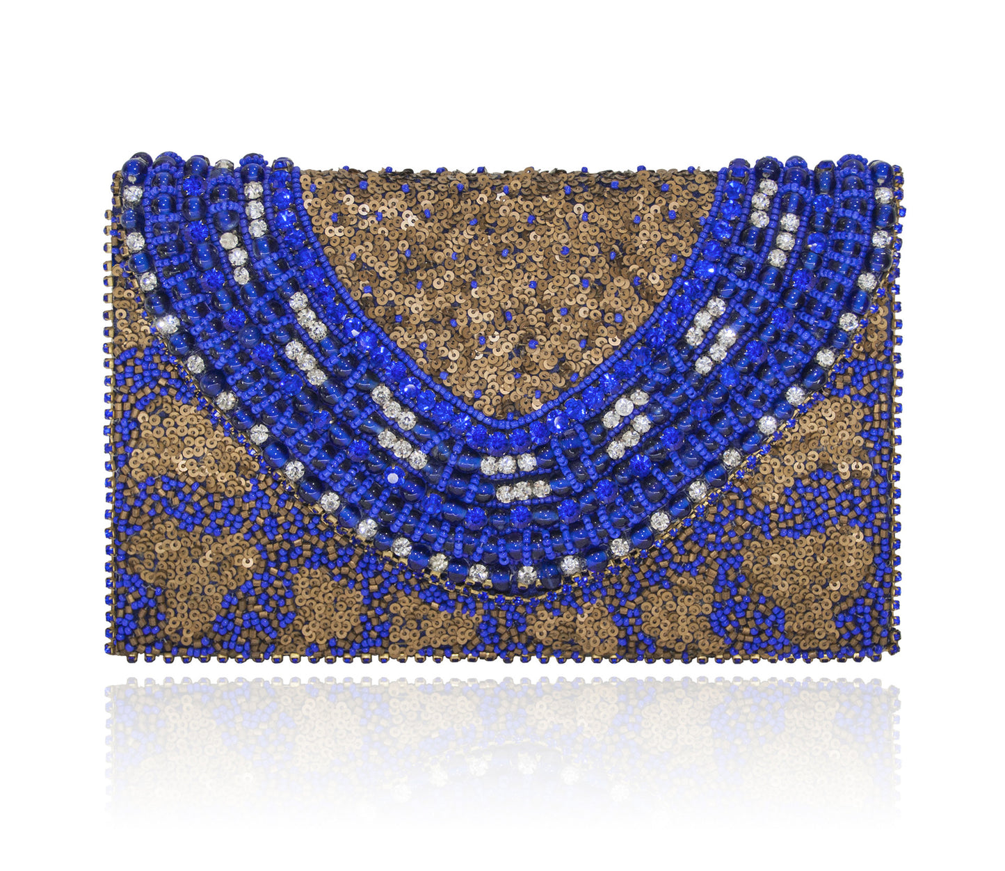 Hand Embroidered Envelope Clutch #19