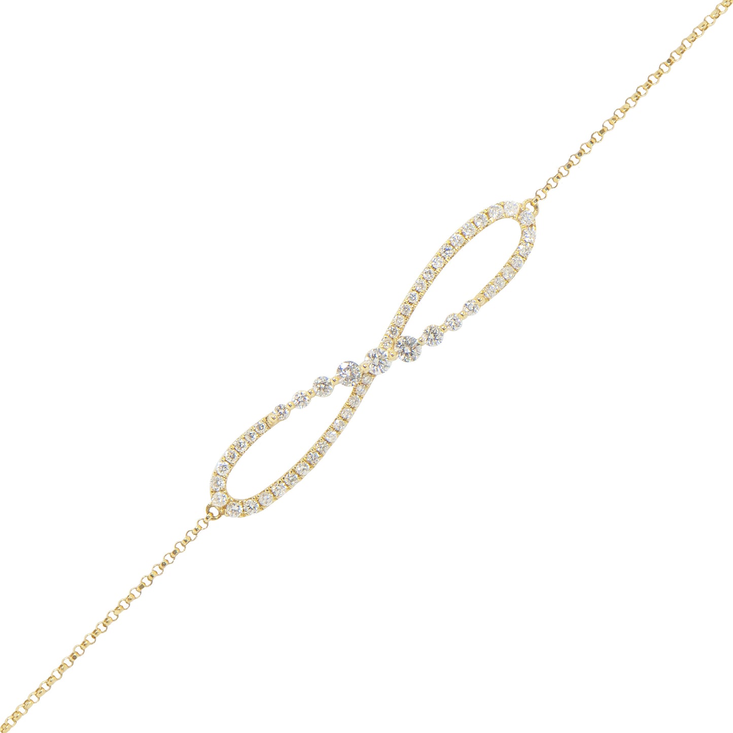 (SOLD) Diamond Infinity Mini Bracelet #202