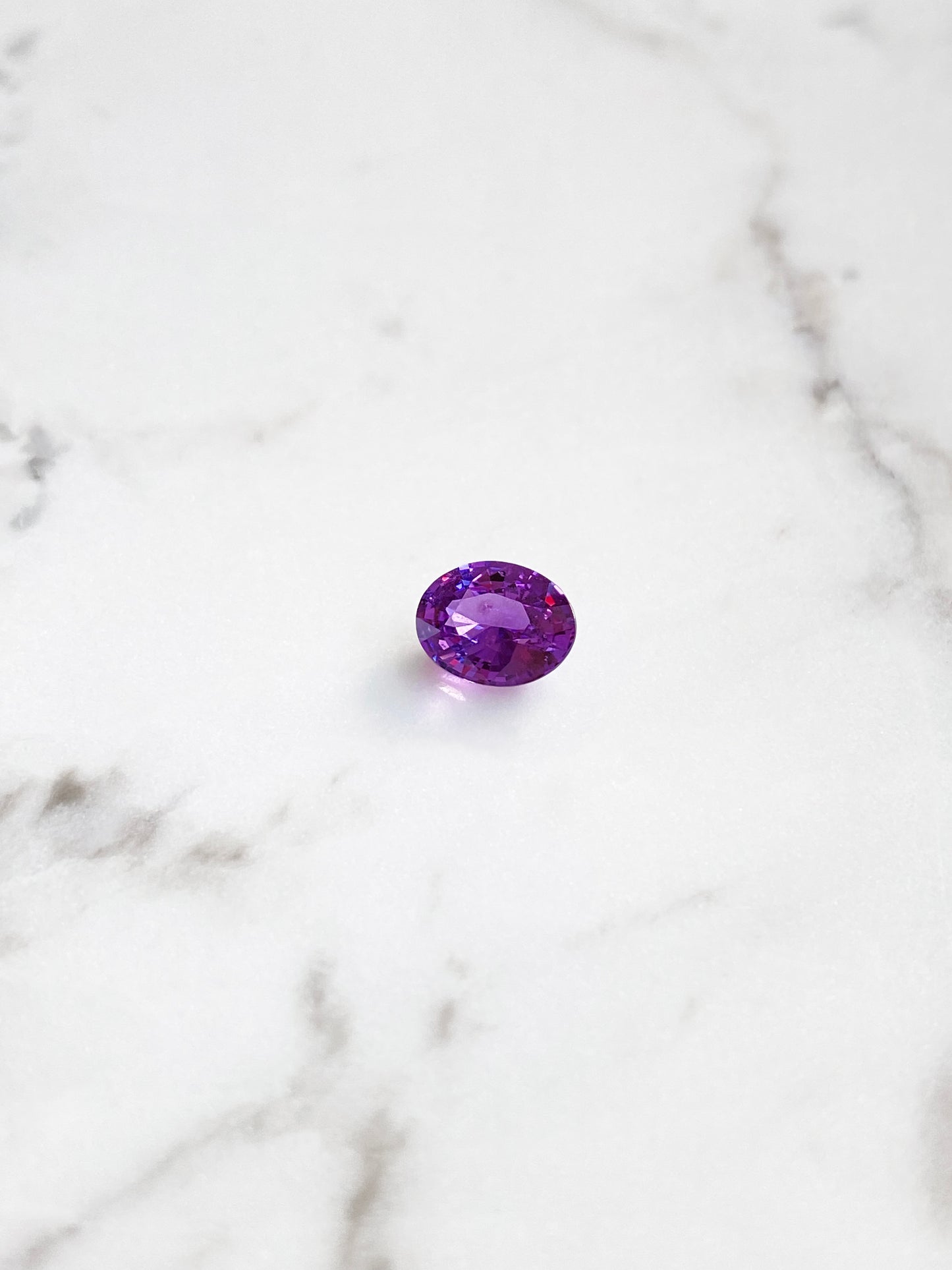 Vivid Purple Oval Sapphire 1.07ct