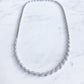 Natural Diamond Wave Necklace in 18K White Gold #237