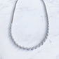 Natural Diamond Wave Necklace in 18K White Gold #237