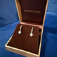 Diamond Halo Drop Earrings #40