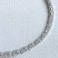 Natural Diamond Luxury Statement Necklace in 18K White Gold #294