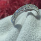 Natural Diamond Half Eternity Ring in 18K White Gold #355