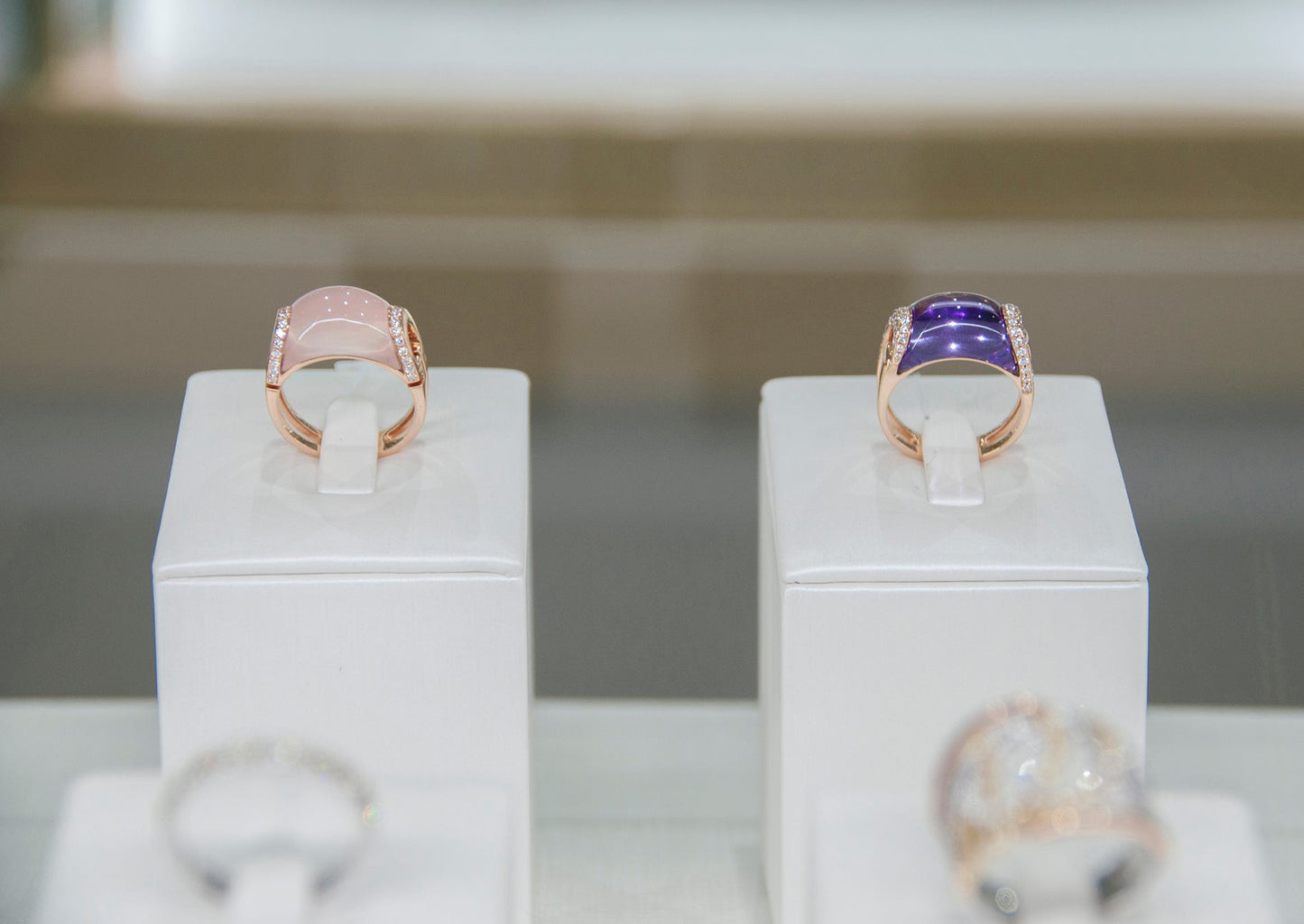 (SOLD) Amethyst with Diamond Ring #3