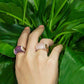 (SOLD) Amethyst with Diamond Ring #3