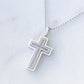 Diamond Cross Pendant in 18K White Gold #221