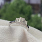 Three Stone Emerald Cut Diamond Ring #382