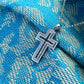 Diamond Cross Pendant in 18K White Gold #221