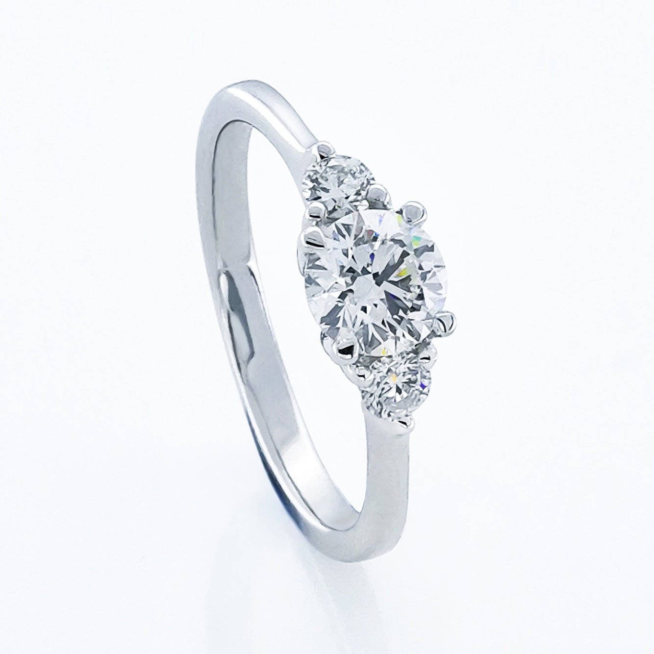 (SOLD) 18KW Diamond Engagement Ring - Contact Us for Custom Order  #374