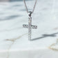 Diamond Cross Pendant in 18K White Gold #24