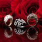 (SOLD) White Onyx Diamond Ring with Rose Gold #115