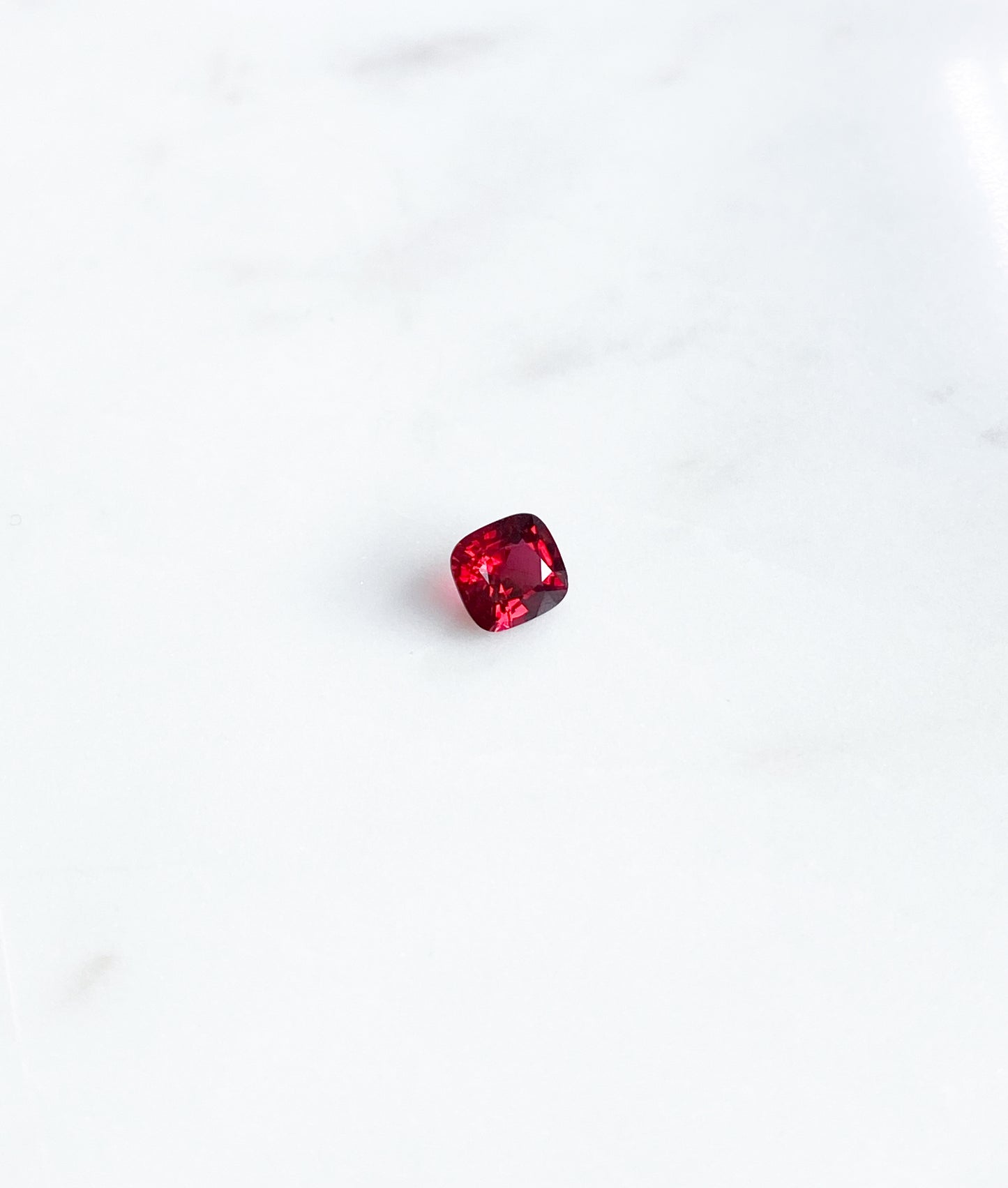 Natural Vivid Red Spinel - Cushion 0.79ct