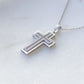 Diamond Cross Pendant in 18K White Gold #221