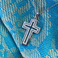 Diamond Cross Pendant in 18K White Gold #221