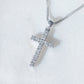 Diamond Cross Pendant in 18K White Gold #24