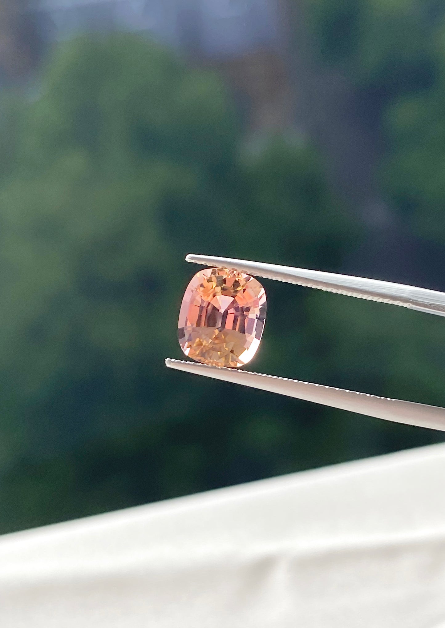 Orange-Pink Tourmaline Cushion 2.01ct
