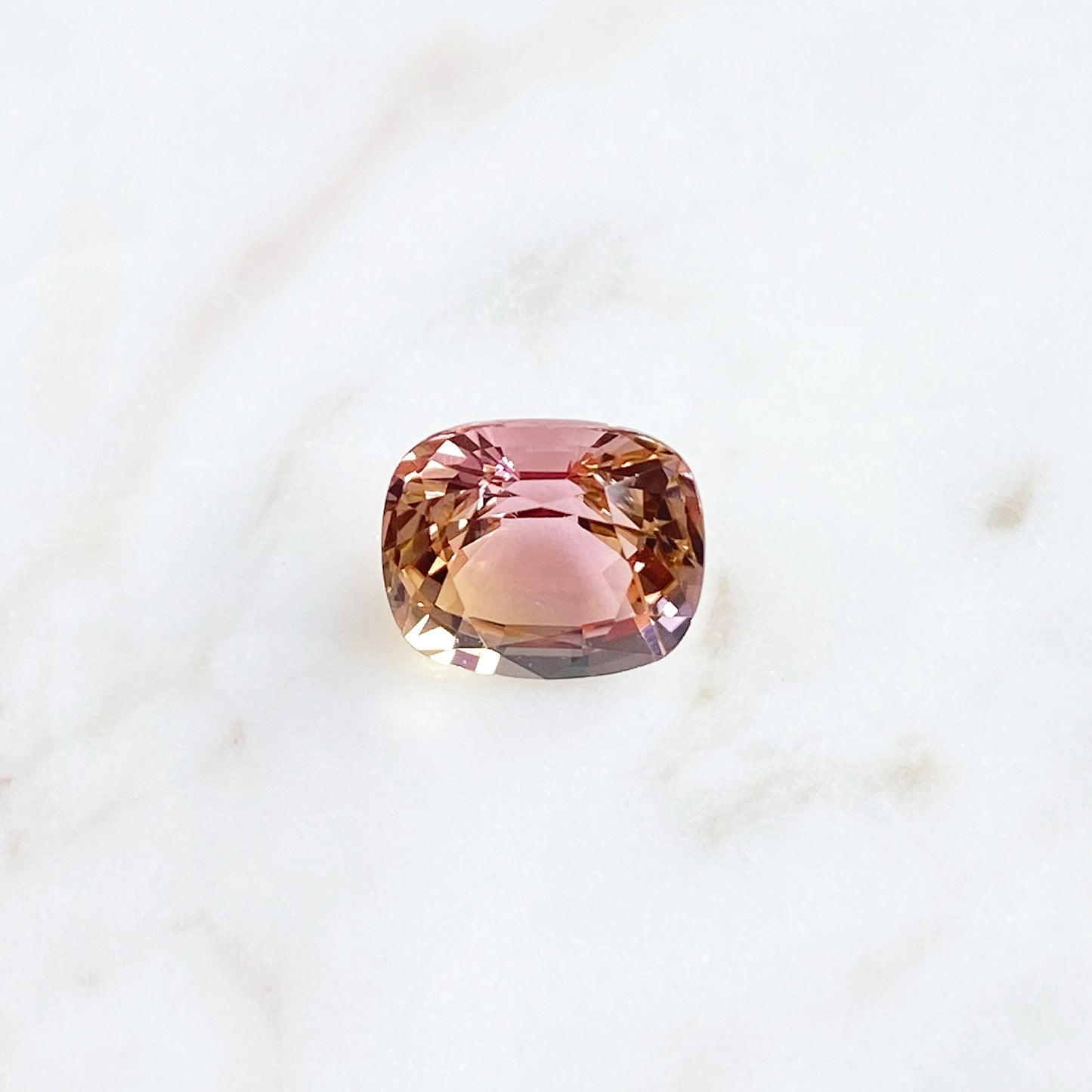 Orange-Pink Tourmaline Cushion 2.01ct