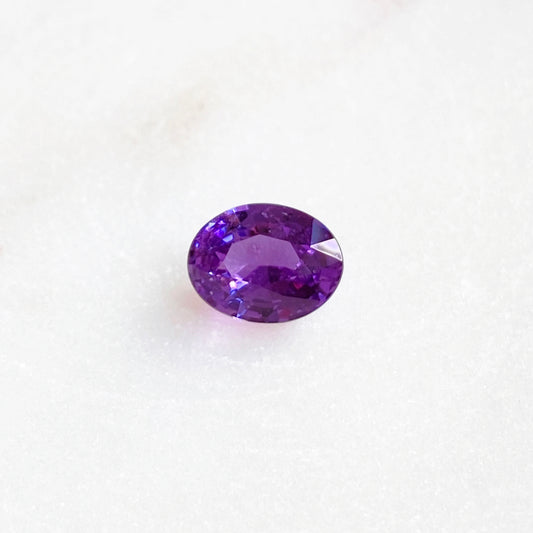 Vivid Purple Oval Sapphire 1.07ct