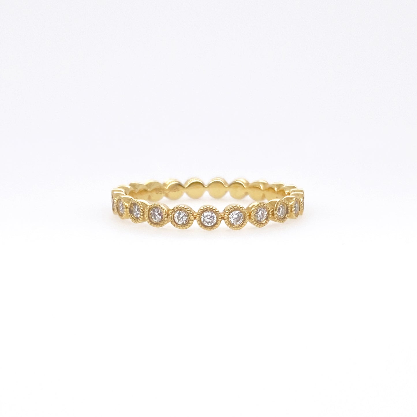 Diamond Mini Ring in 18K Yellow Gold #267