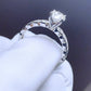 GIA Certified Round Brilliant Diamond with Diamond Band in 18K White Gold #251