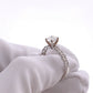 GIA Certified Round Brilliant Diamond with Diamond Band in 18K White Gold #251