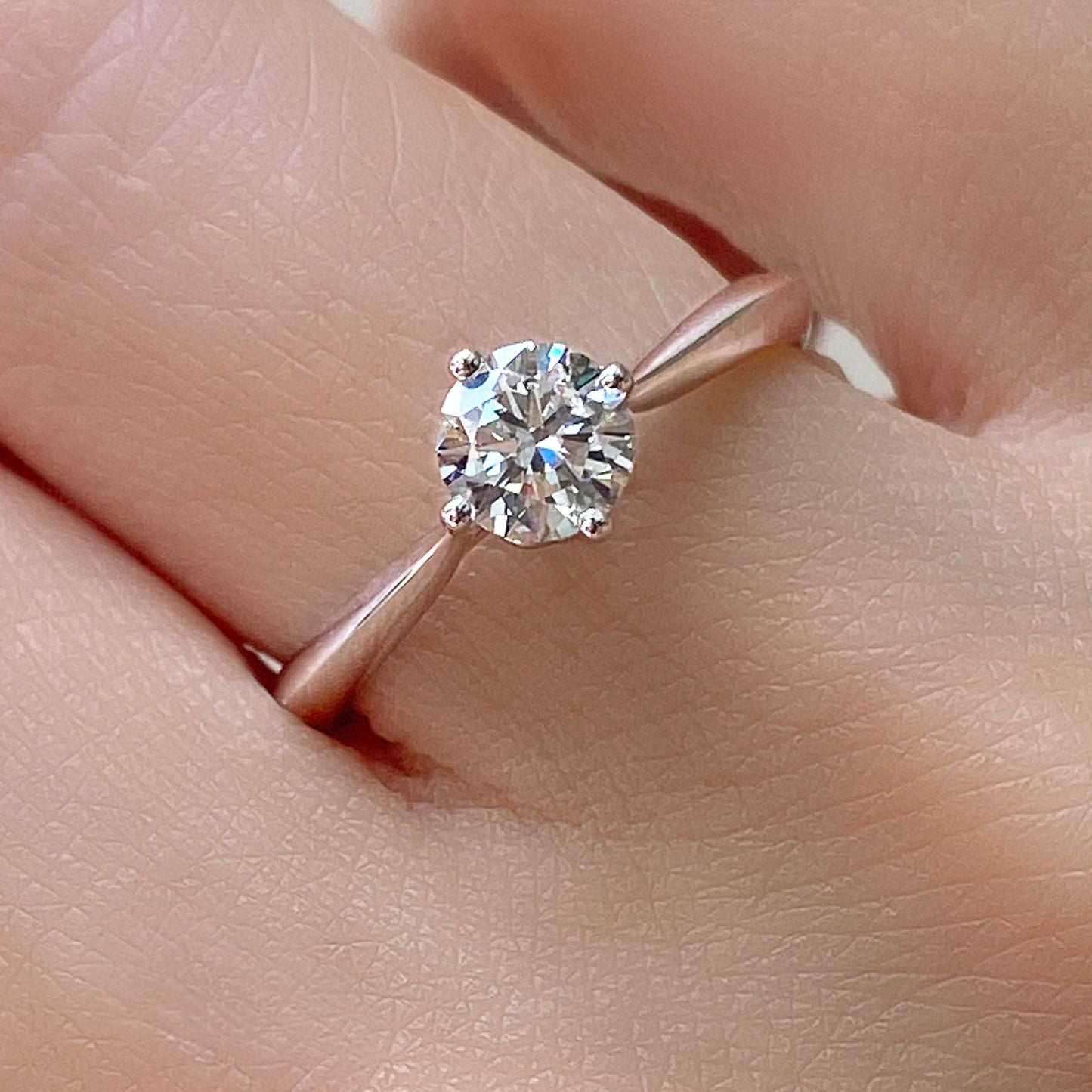 GIA Certified Round Brilliant Diamond Solitaire Ring #252