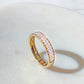 18K Yellow Gold Two Row Pavé Diamond Ring #13