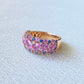 Pink Sapphire & Blue Sapphire with Diamond Ring in 18K Rose Gold  #304