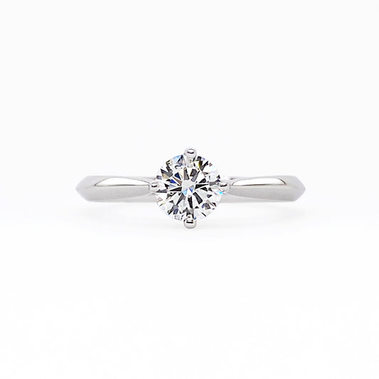 GIA Certified Round Brilliant Diamond Solitaire Ring #252