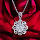 18KW Diamond Flower Pendant#375