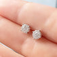 Diamond Halo Stud Earrings 0.34ct #39