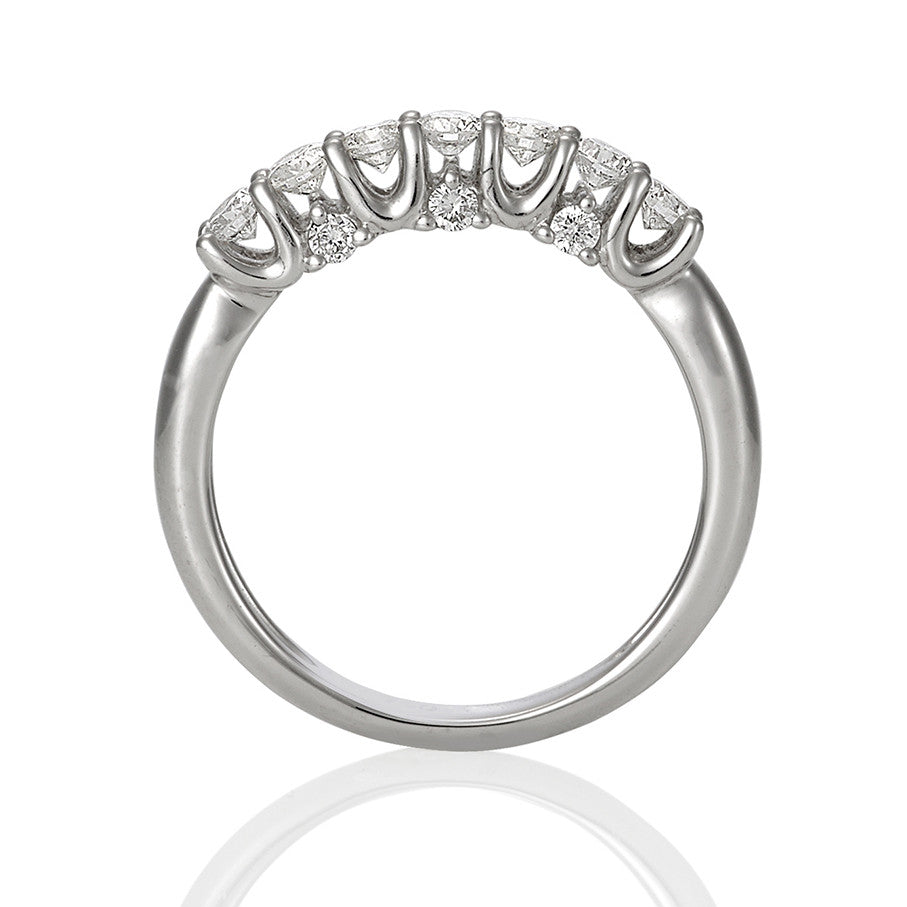 (SOLD) Diamond Shared-setting Band Ring #11 - Contact Us for Custom Order