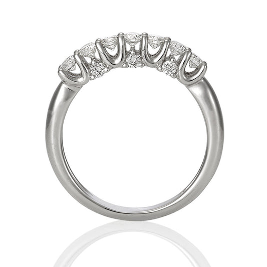 (SOLD) Diamond Shared-setting Band Ring #11 - Contact Us for Custom Order