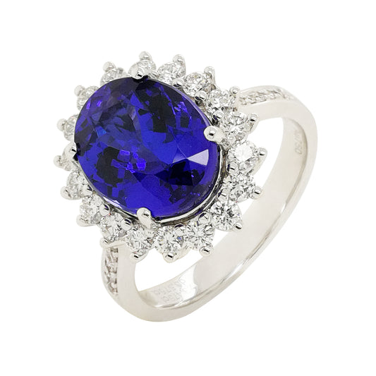 Tanzanite Diamond Ring #296