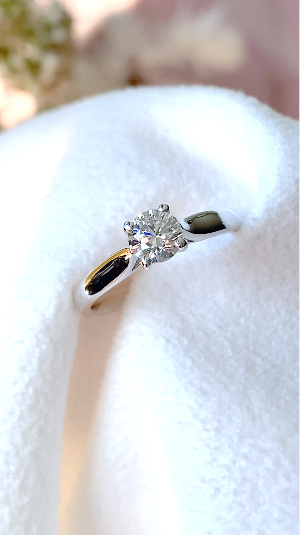 GIA Certified Round Brilliant Diamond Solitaire Ring #254