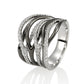 (SOLD) 18KW Diamond layered Ring #1