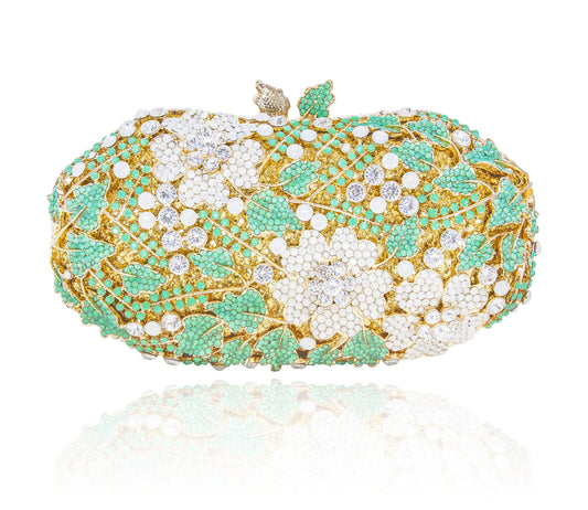 Crystal Spring Clutch in Green #3