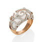(SOLD) White Onyx Diamond Ring with Rose Gold #115